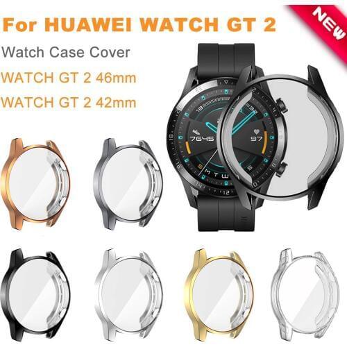 Protective Case for Huawei Watch GT 2 46mm Soft TPU Full Screen Protection Case HD Protector for Gt 2 watch Cover Accessories