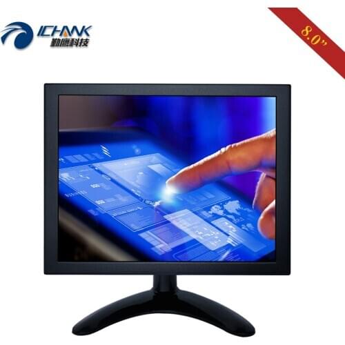 ZB080TC-262D/8" inch 1024x768 HDMI USB VGA Metal Iron Shell Drive Free Multipoint Capacitive Touch LCD Screen PC Monitor Display