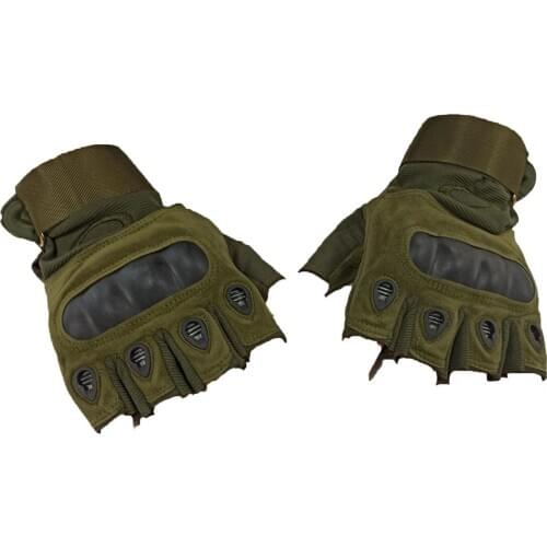 Military Green Tactical Half finger XL-XXL Cycling Camouflage Gloves Men Women Fitness Climbing Sports Driving Gloves Special