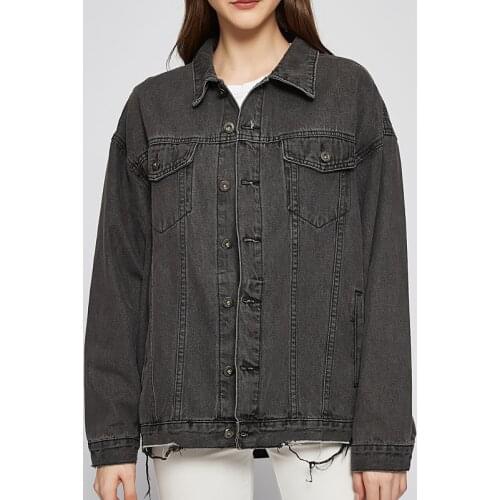 Streetwear Womens Jean Jacket Fashion Female Spring And Autumn Versatile Coats Denim Top Cool Girl Multi-pocket Denim Jacket