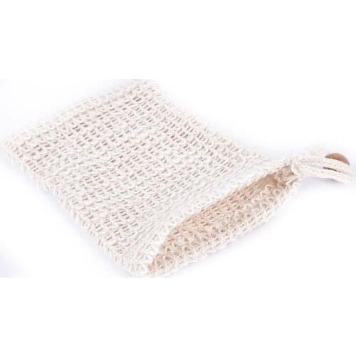 1PC Fashion Nice Natural Ramie Shower Exfoliator Sponge Pouch Net Comfortable Bubble Blister Mesh Soap Saver Foaming Bag