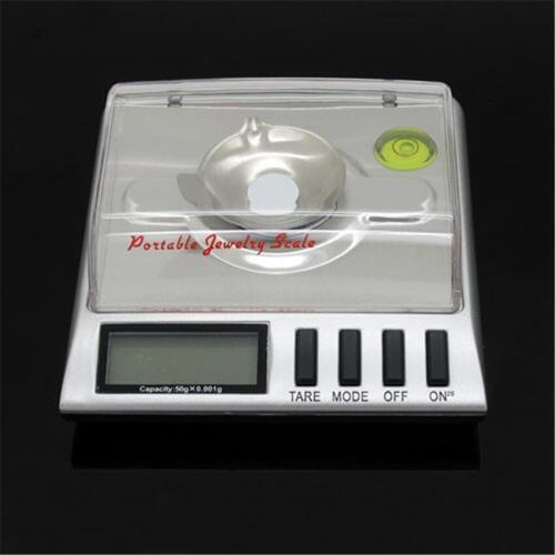 1pc Brand New Portable Backlit LCD 0.001g/50g scales 50g 0.001g Digital Jewelry Diamond Pocket weighing Scale