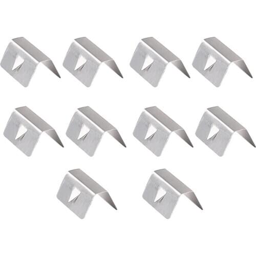 10 Pcs Car Rain Eyebrow Clip Wind Rain Deflector Metal Fitting Clips Replacement for Heko G3 Send Clip
