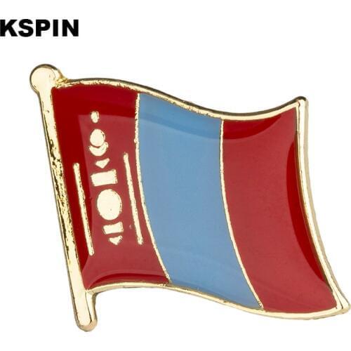 Mongolia flag pin lapel pin badge 10pcs a lot Brooch Icons KS-0122
