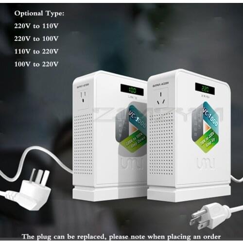 1000w travel 220v to 110V/100V step down high voltage electrical power transformer converter 110V/100V to 220V Pure copper wire