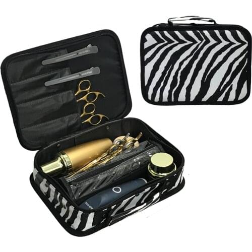 2021 New Barber Scissors Bag PU Leather Hair Salon Large Capacity Scissors Barber Tool Storage Bag
