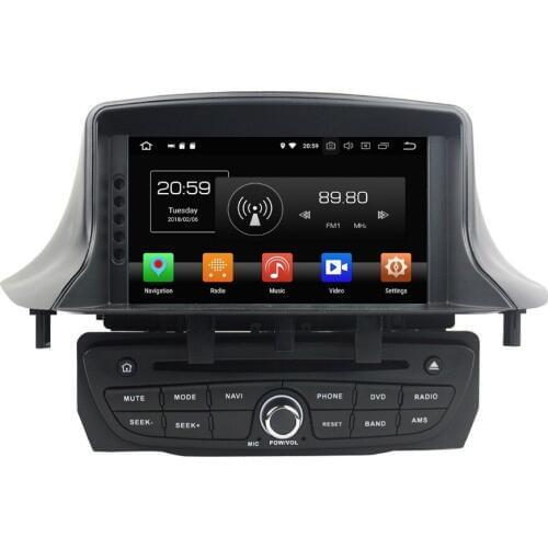 4GB RAM Octa Core 7" Android 8.0 Car Radio DVD Player for Renault Megane III Fluence 2009-2016 GPS Bluetooth 4G WIFI 32GB ROM