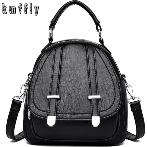 KMFFLY Brand Mini Backpack Crossbody Bag For Teenage Girl Women Shoulder Phone Purse Korean Style New Trendy Female Bagpack