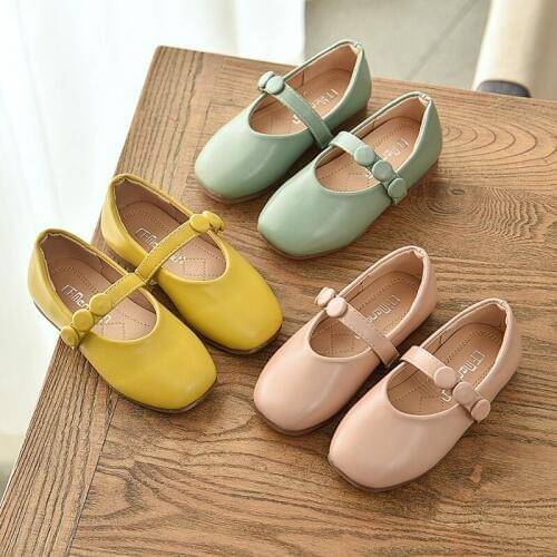 Girls children princess shoes spring/autumn kids baby beans soft bottom shoes little girl fashion casual leather shoes
