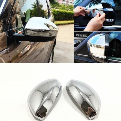 For Jaguar F-PACE fpace 2016 2017 2018 ABS Chrome Car rearview mirror cover Covers Trim sticker Car Accessories Styling 2pcs