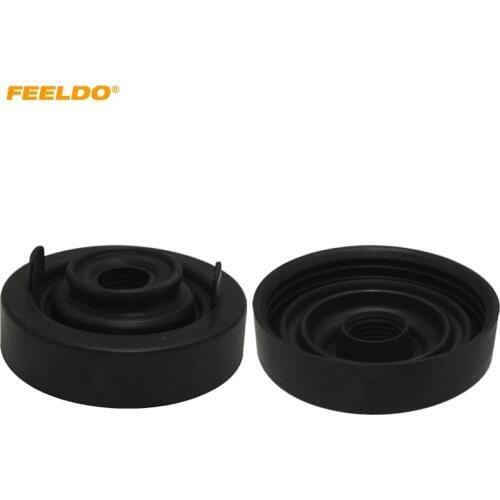 FEELDO 2Pcs Car Headlight Waterproof DustProof Cover Rubber H4 85mm-85mm Anti-Dust Sealing Headlamp Cover Cap #5605