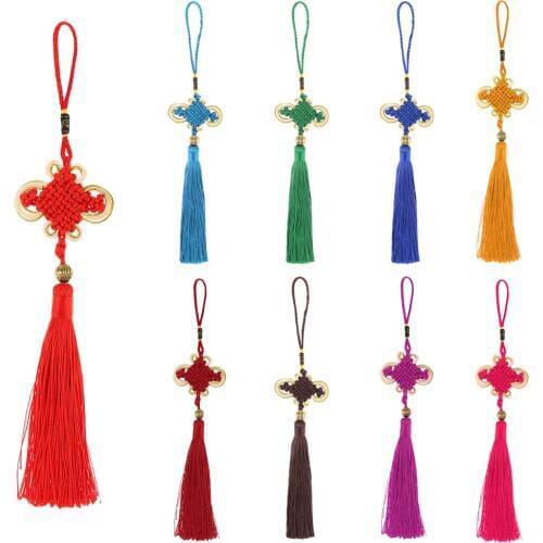 Feng Shui Chinese Knot Tassels Good Luck Charm Chinese New Year Home Decor 9 Color