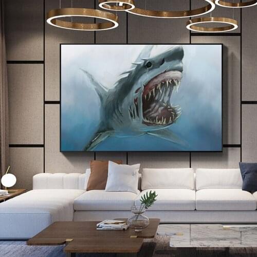 Marine Life Shell Fish Animal Posters Prints Retro Illustration Hight Quality Modern Ocean Sea Canvas Painting Home Decor