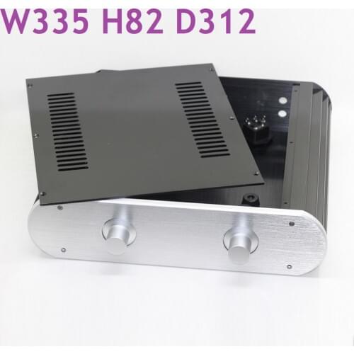 Multi Function Box Earphone Amp W335 H82 D312 DAC Power Amplifier Case Aluminum Chassis Power Supply DIY Enclosure WA28