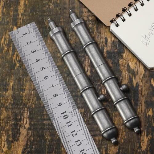Multifunctional detachable titanium alloy gel pen outdoor camping self-defense pocket EDC tool tactical pen