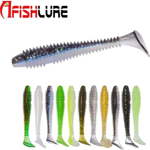 12pcs 70mm 2.9g T Tail Soft Fishing Lures
