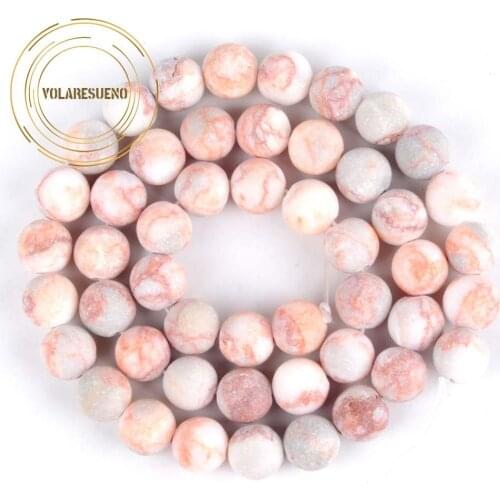 Natural Stones Beads Dull Polish Red Web Jaspers Round Loose Beads For Jewelry Making Needlework Diy Bracelet Necklace 4-10mm