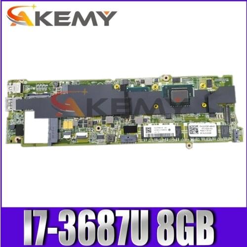 Original Laptop motherboard For DELL XPS 13 L322X Core I7-3687U 8GB Mainboard DAD13BMBCC0 CN-0YKPCP 0YKPCP SR0XH