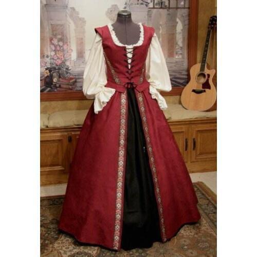 Medieval Renaissance faire dress Ball Gown Dress medieval cosplay dress custom made