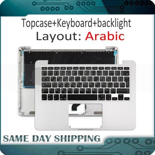 Early 2015 for Macbook Pro Ret A1502 Arabic Arab Topcase Top case with Keyboard with Backlit 661-02361 MF839 MF841