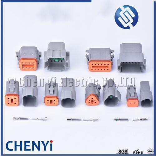 Deutsch DT connector DT06-2S/DT04-2P/DT06-3S/DT04-3P/DT06-4S/DT04-4P 6P 8P 12P Auto Waterproof Connector Automotive Sealed Plug