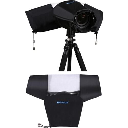 Roadfisher Black Color Waterproof Rainproof Dustproof DSLR Camera Photography Rain Cover Sleeve For Canon Nikon Sony Fuji