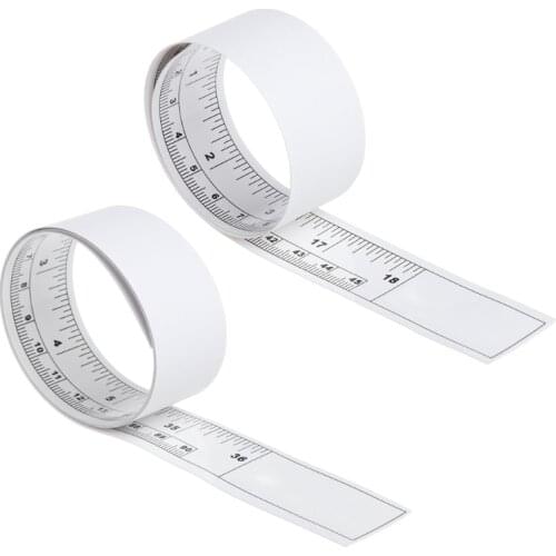 Self Adhesive Metric Measure Tape Vinyl Silver Rulers For Sewing Machine Sticker