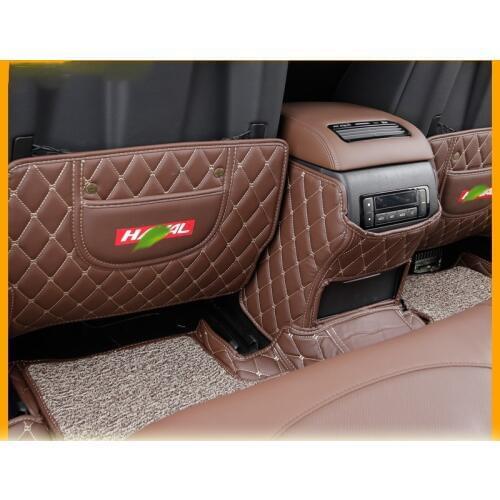 Seat anti-kick pad anti-specific pad anti-kick stickers film children pad leather anti-dirty mat For Haval H9 2015-2019