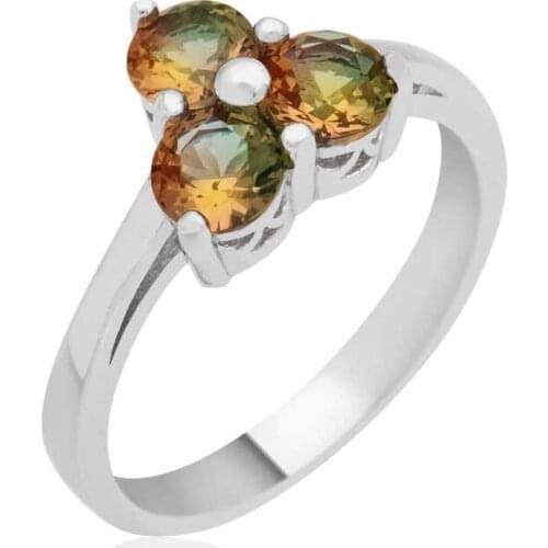 Tevuli 925 Sterling Silver Zultanit Cubic Zirconia Women Ring