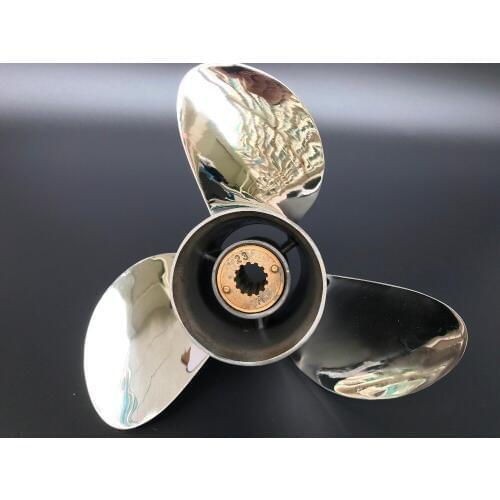 11 1/8X14 for SUZUKI 40-50HP Outboard Engine STAINLESS STEEL Propeller Motors Outboard Motor 13 tooth spline marine propeller