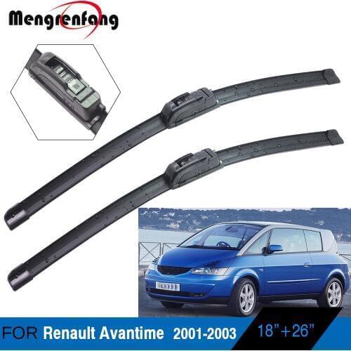 2 X Car Front Windscreen Wiper Blades Soft Rubber Wiper Accessories For Renault Avantime 2001 2002 2003
