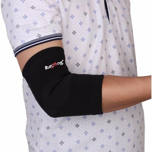 2019 Tape Rodilleras Classic Elastic Gym Sport Elbow Protective Pad Absorb Sweat Basketball Arm Sleeve Brace Safety - / Gray