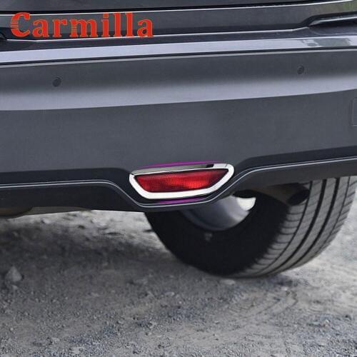 Carmilla Car Chrome Rear Brake Light Decoration Cover Trim Brake Lights Stickers for Toyota C-HR CHR 2016 2017 2018 Accessories