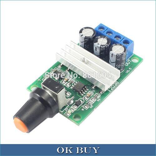 DC 6~28V 6V/12V/24V PWM Motor Speed Controller Governor 3A Control Switch