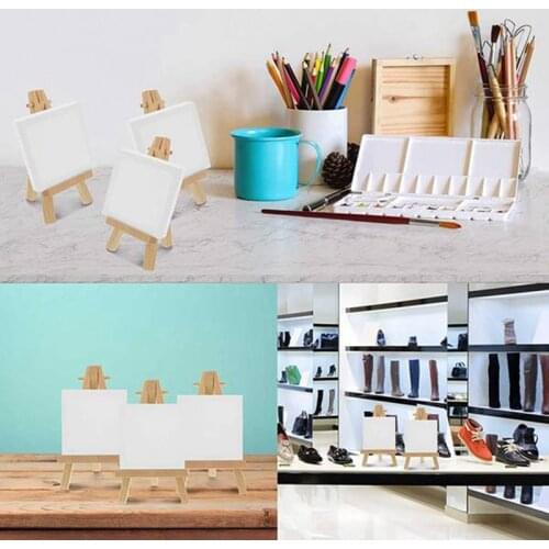 Mini Wood Display Easel, 40Pcs, Perfect for Displaying Small Canvases, Business Cards, Photos