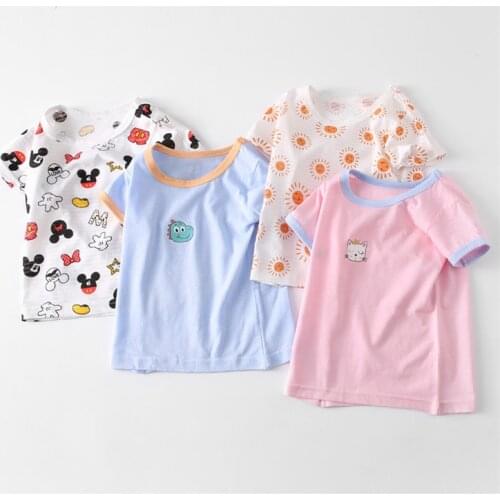 Childrens T-Shirt Children for Boys a Boy Girls Kids Kids Shirts Child Baby Toddler Cotton Cartoon Tee Tops Clothing Short