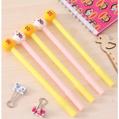 DL South Korea Stationery small fresh cute cartoon super adorable rabbit pen pen creative 0.38mm Stationery office supplies for