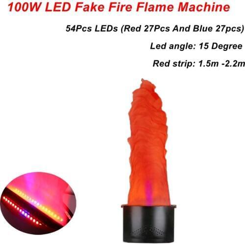 1.5-2.2 Meter RB Fake Fire Flame Lighting 54 LEDS Fire Machine Stage Special Effect LED Lamp Silk DJ DISCO Wedding Flame Machine