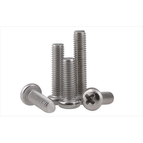 GB818 304 stainless steel round head screws M3 M4 M5 screw PM screws cross head screws