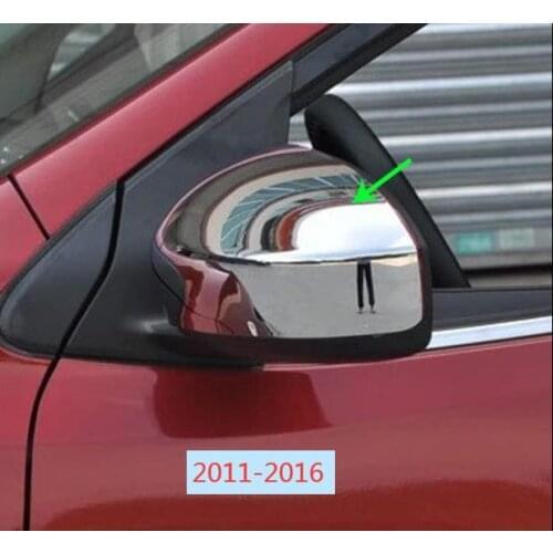 For Nissan Tiida 2005 - 2009 2011 2012 2013 2014 2015 2016 2PCS ABS Chrome Rearview Side Door Mirrors Cover Trim Car styling