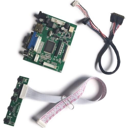 Fit LP116WH1/LP116WH2/LP116WH4/LP116WH6 WLED 60Hz panel LCD display controller drive board kit VGA+AV 40-Pin LVDS 1366*768