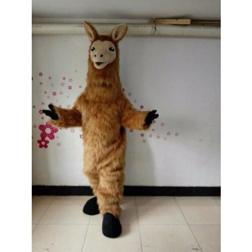 Llama Mascot Costume Suit Cosplay Party Game Dress Outfit Advertising Halloween Apparel Cartoon Character Birthday Clothes Gifts