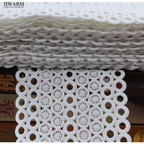 10yard Handmade Arts Screen Lace Fabric Sewing Trim Ribbon Wedding Decoration Milk Silk Embroidery Skirt Clothing Accessories