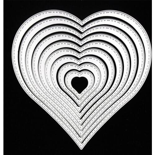 KSCRAFT Love Heart Shapes Metal Cutting Dies Stencils for DIY Scrapbooking/photo album Decorative Embossing DIY Paper Cards