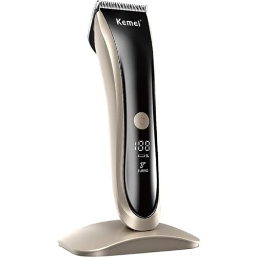 Two speed adjustable hair trimmer professional LCD display powerful men electric adjustable hair clipper rechargeable haircut