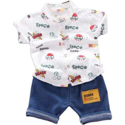 Fashion Children Clothes Summer Baby Clothing Boys Casual Shirt Shorts 2Pcs/sets Toddler Sports Cotton Costume Kids Tracksuits