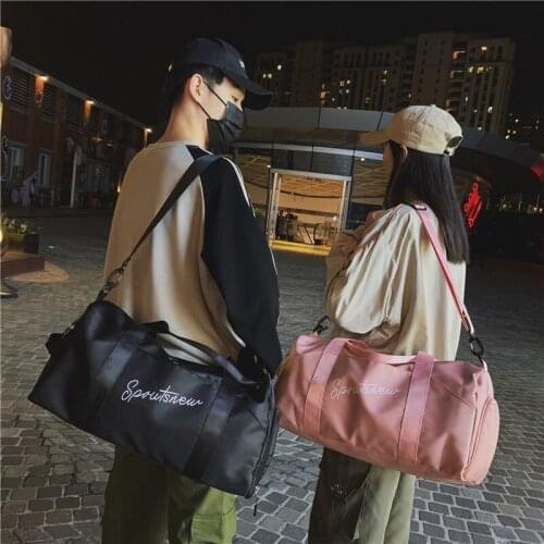 New Portable Fitness Bag Nylon Waterproof Yoga Bag Folding Bags Shoe Storage Travel Bag