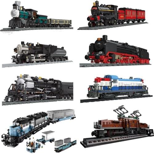 2021 New Expert Technology Series Train Model Set Building Block Assembly Toys Childrens Birthday Gifts Boys and Girls
