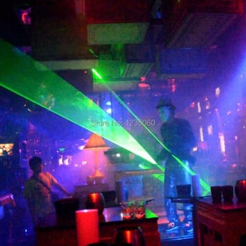WYY new design 2pcs green lasers high power hand laser sword for laser show laser man dancing dj performance