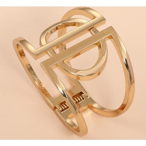 GuanLong New Fashion Adjustable Crystal Cuff Opening Bracelet For Women High Quality Gold Color Charm Bracelets Bangles Jewelry